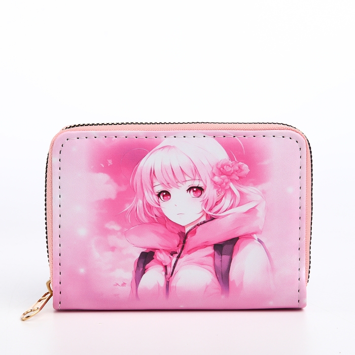 Кошелёк детский на молнии «Выбражулька», цвет розовый