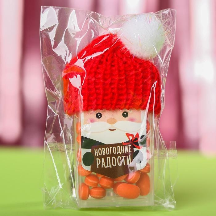 Новый год! Драже конфеты в банке, с витамином С «Дед Мороз», мята, 18 г Новый год! Драже конфеты в банке, с витамином С «Дед Мороз», мята, 18 г