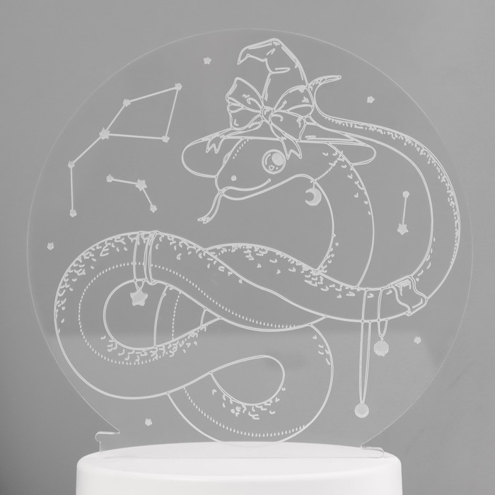 Светильник Светильник "Змейка в шляпе" LED RGB от сети 13,2х9,5х13,9 см