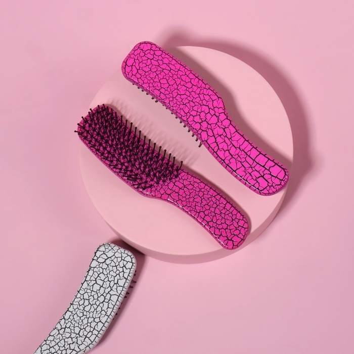 Расчёска - мини массажная, 3 &times; 14,5 см, цвет МИКС