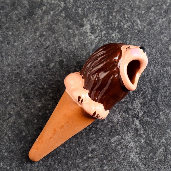 Ороситель Ороситель "Львёнок" для комнатных и садовых растений, жёлтый, Кунгурская керамика, 0.2л, 6см