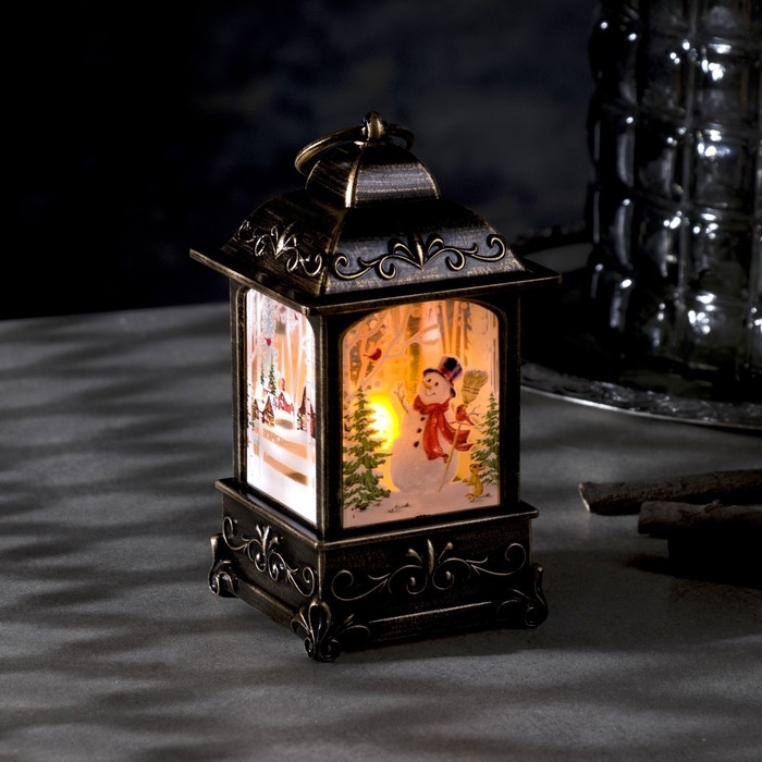 Светодиодная фигура «Снеговик в лесу» 7.5 × 13.5 × 7.5 см, пластик, батарейки АААх3 (не в комплекте), свечение тёплое белое Светодиодная фигура «Снеговик в лесу» 7.5 × 13.5 × 7.5 см, пластик, батарейки АААх3 (не в комплекте), свечение тёплое белое