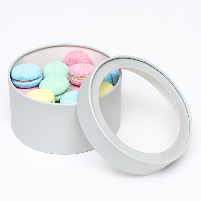 Подарочная коробка Подарочная коробка "Wewak" пепельно-серый, завальцованная с окном, 18 х 10 см