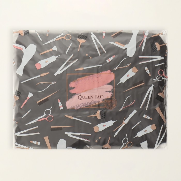 Пеньюар парикмахерский, с пропиткой, цвет чёрный Пеньюар парикмахерский, с пропиткой, цвет чёрный