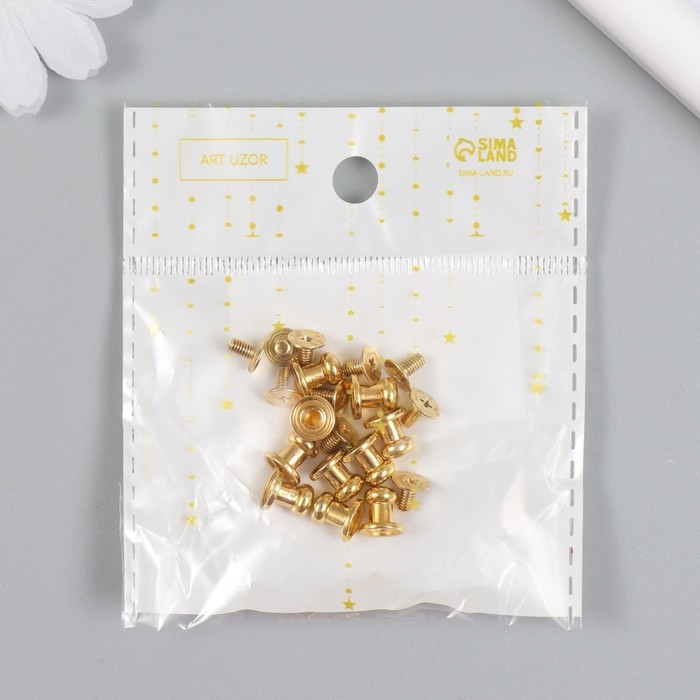 Ручка для шкатулки металл золото набор 10 шт 0,7х0,8 см Ручка для шкатулки металл золото набор 10 шт 0,7х0,8 см