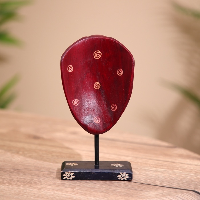 Сувенир Сувенир "Маска" на подставке, батик, дерево 20 см