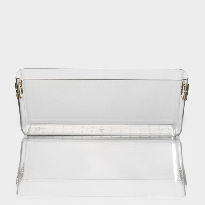 Контейнер для хранения «Нежность», 28×11×9,5 см, цвет прозрачный Контейнер для хранения «Нежность», 28×11×9,5 см, цвет прозрачный