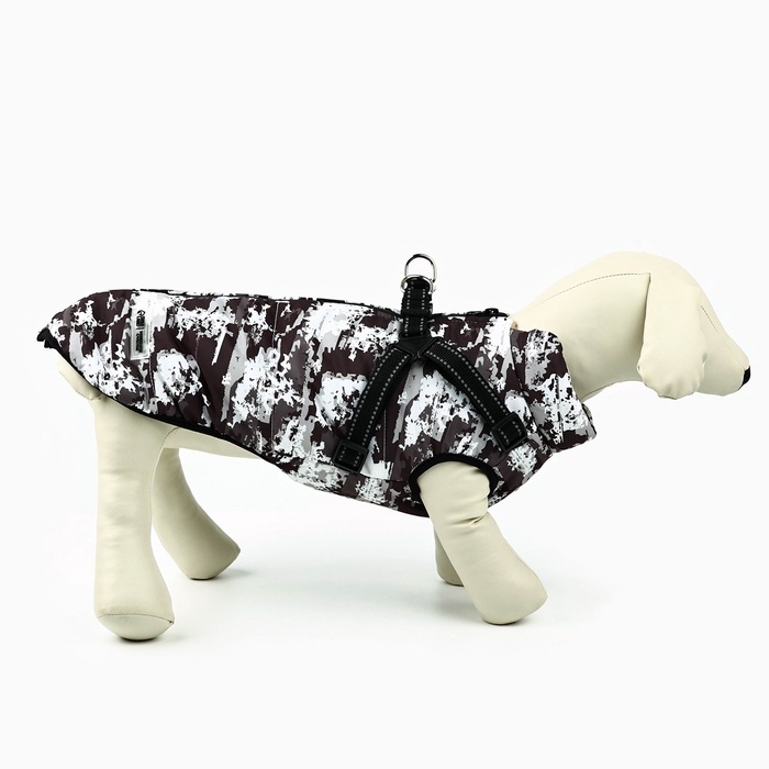 Одежда для собак. Куртка зимняя «Тёплая зима», камуфляж, размер XL