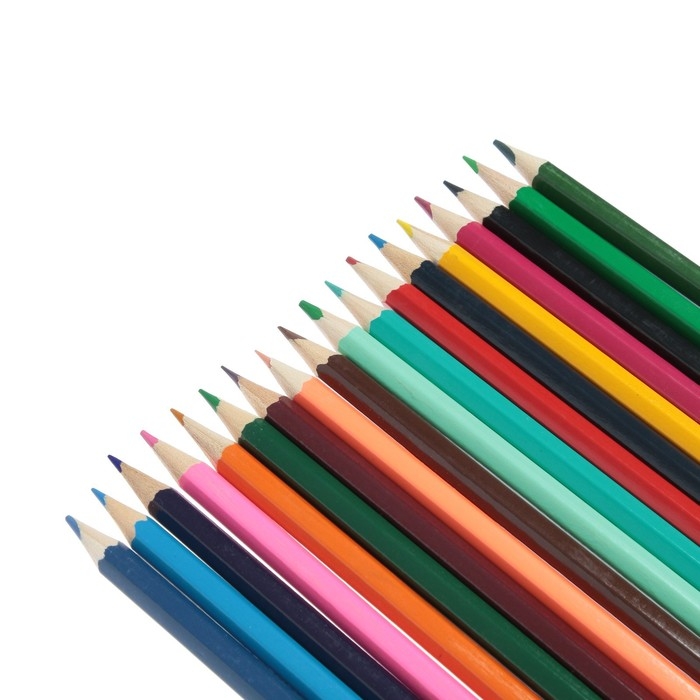 Карандаши 18 цветов Карандаши 18 цветов "Машинка", деревянные, шестигранные