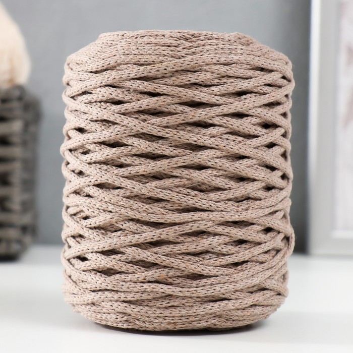 Шнур для вязания без сердечника 70% хлопок, 30% полиэстер ширина 3мм 100м/160±10гр (104) Шнур для вязания без сердечника 70% хлопок, 30% полиэстер ширина 3мм 100м/160±10гр (104)