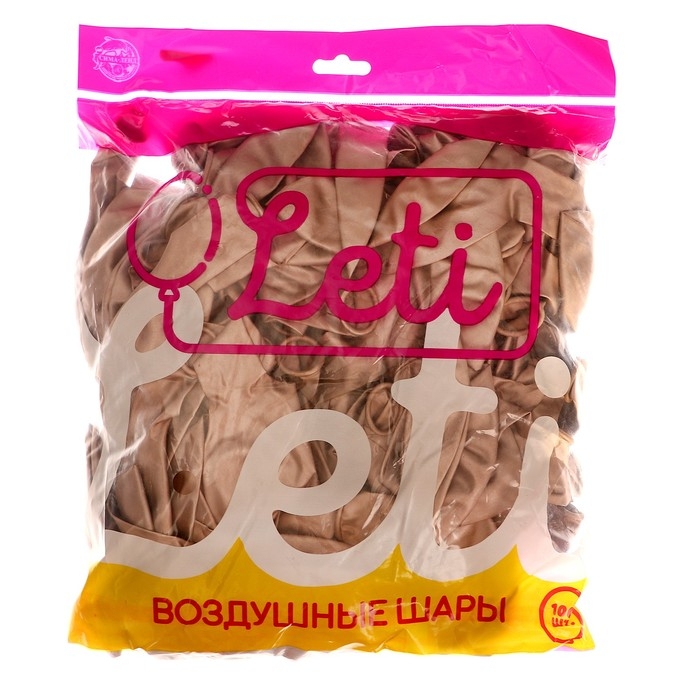 Шар латексный 12 Шар латексный 12", хром, набор 100 шт., цвет металлический бронзовый