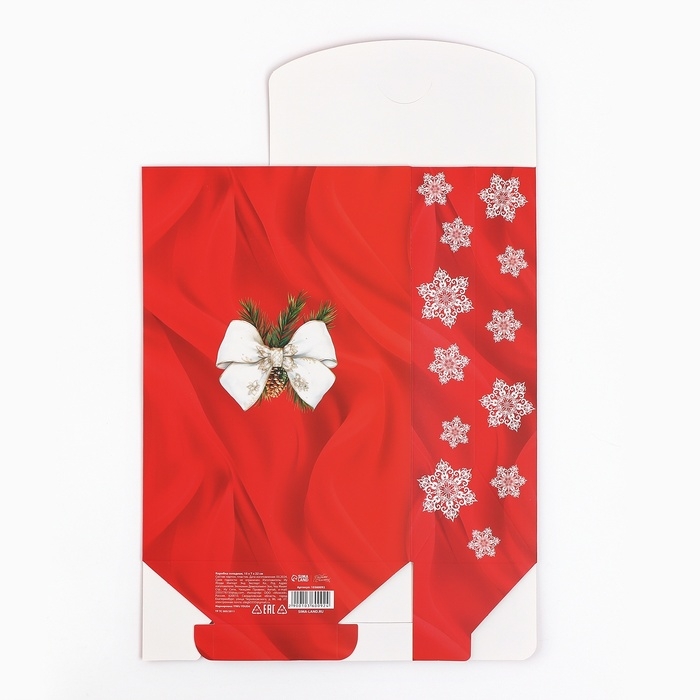 Коробка подарочная новогодняя складная «Снежный шар», 15 х 7 х 22 см, Новый год Коробка подарочная новогодняя складная «Снежный шар», 15 х 7 х 22 см, Новый год