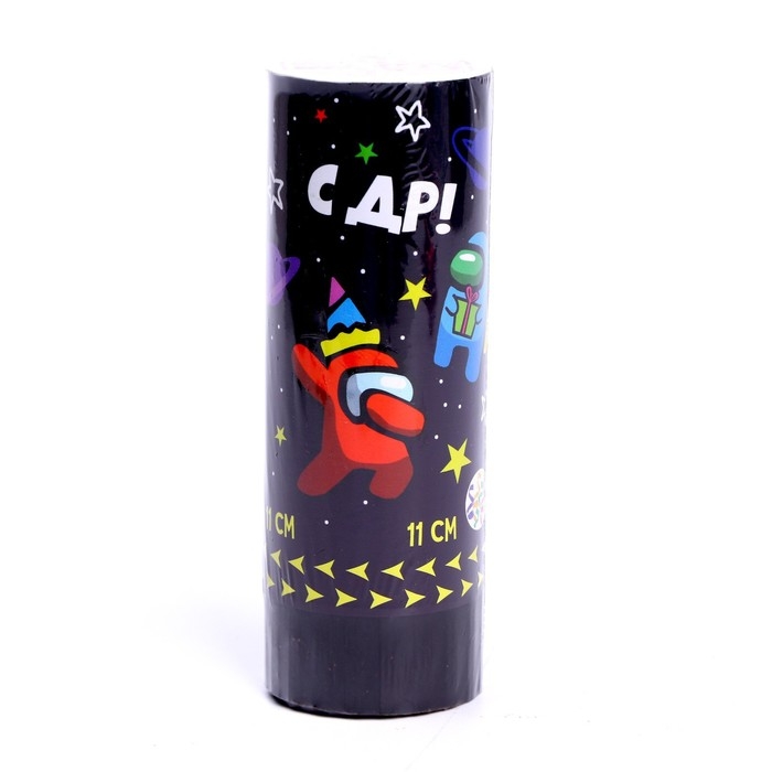 Хлопушка пружинная поворотная «С ДР», 11 см Хлопушка пружинная поворотная «С ДР», 11 см