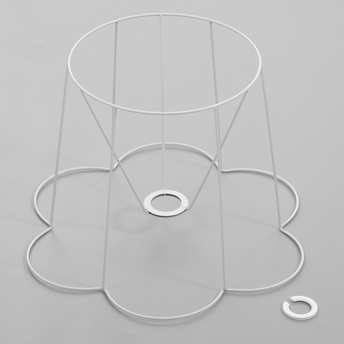 Каркас-основа абажура для настольной лампы Каркас-основа абажура для настольной лампы "Силуэт" Е27/Е14 40х40х28см