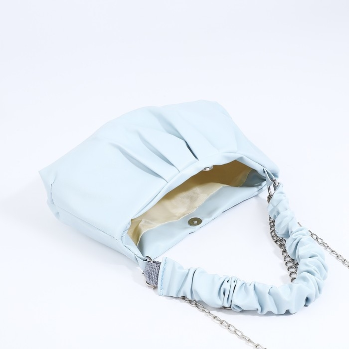 Сумка-багет на молнии, цвет голубой Сумка-багет на молнии, цвет голубой