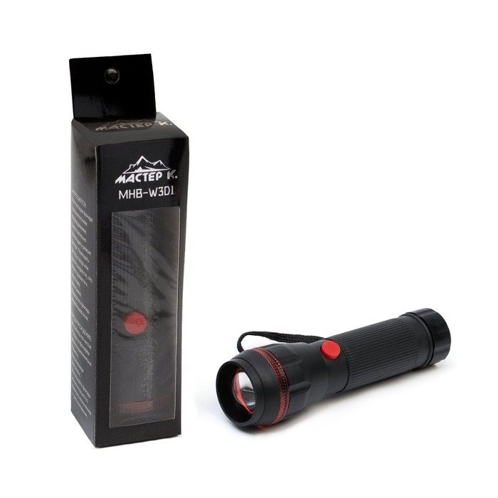 Фонарь ручной "Мастер К", 3 Вт, 1 LED, 3 ААА, 12 х 4 см