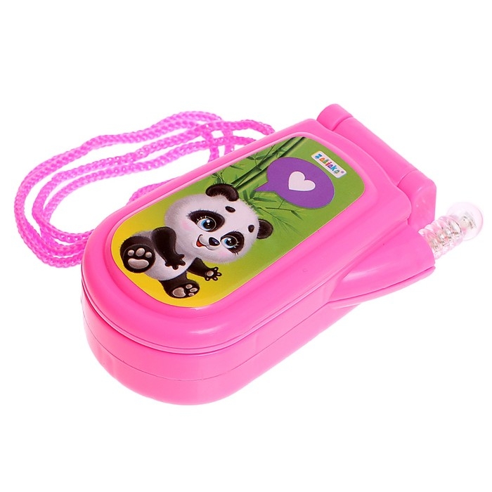 Музыкальный телефон «Панда», звуковые эффекты, работает от батареек, МИКС Музыкальный телефон «Панда», звуковые эффекты, работает от батареек, МИКС