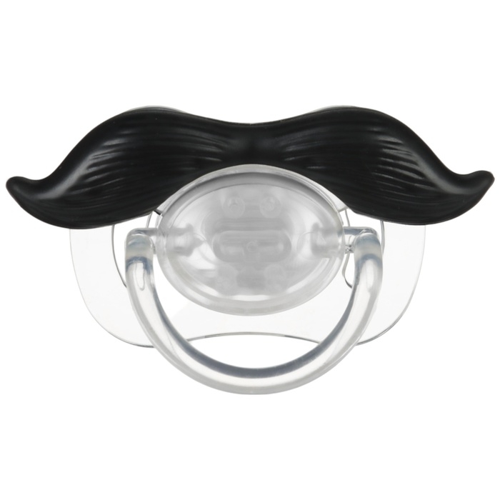 Соска - пустышка силиконовая ортодонтическая «Мишка», от 0 мес., с колпачком, цвет черный