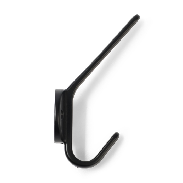 Крючок мебельный CAPPIO TKD030, двухрожковый, цвет черный Крючок мебельный CAPPIO TKD030, двухрожковый, цвет черный