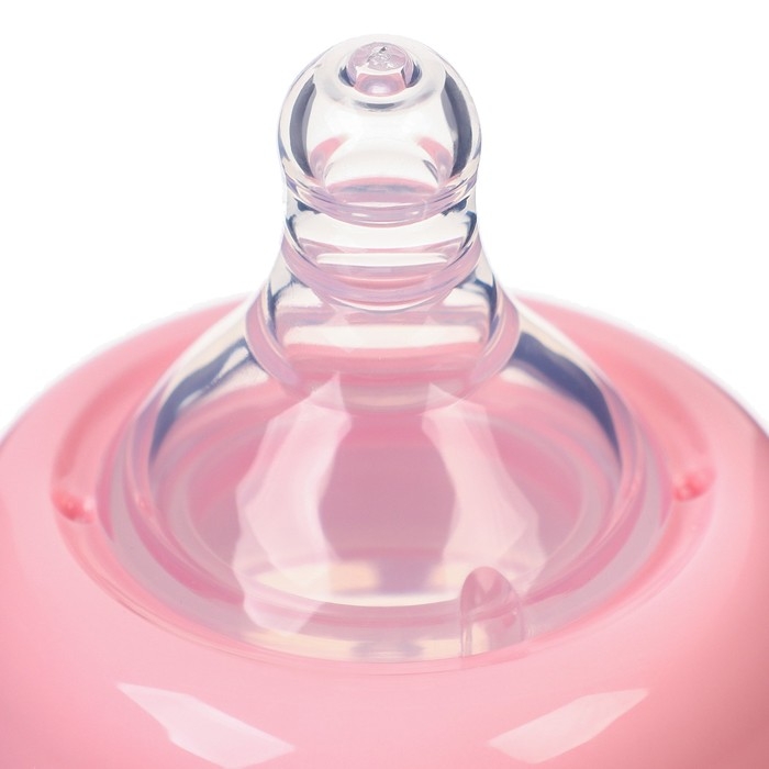 Бутылочка для кормления, ШГ Ø50мм,300 мл, +6мес., цвет розовый Бутылочка для кормления, ШГ Ø50мм,300 мл, +6мес., цвет розовый