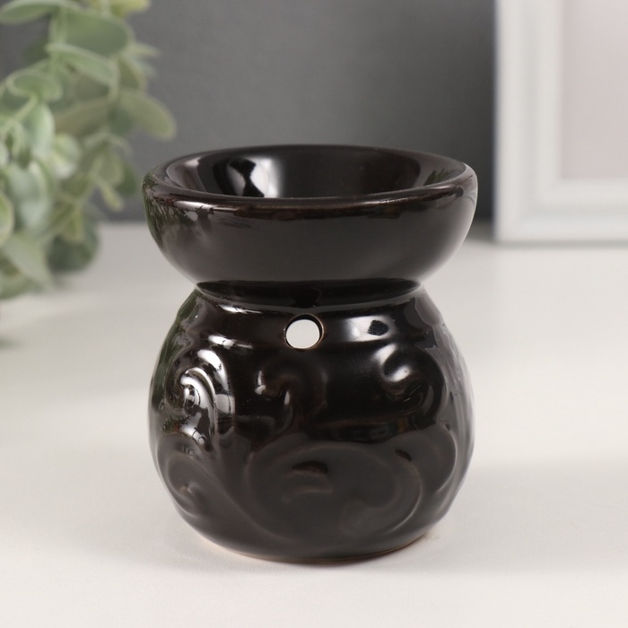 Аромалампа керамика  Аромалампа керамика "Геометрия и растительность" МИКС 7,5х8,5х9 см