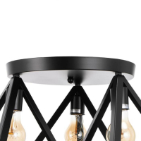 Светильник "Пирамида" 3хE27 40Вт черный 51х51х20 см BayerLux Светильник "Пирамида" 3хE27 40Вт черный 51х51х20 см BayerLux
