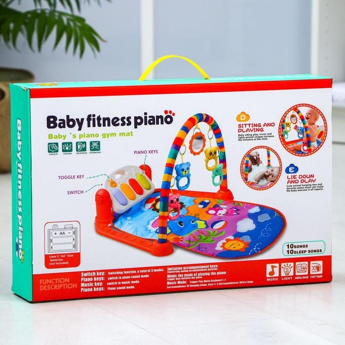 Развивающий музыкальный коврик «Пляж», 73x48 см. Развивающий музыкальный коврик «Пляж», 73x48 см.