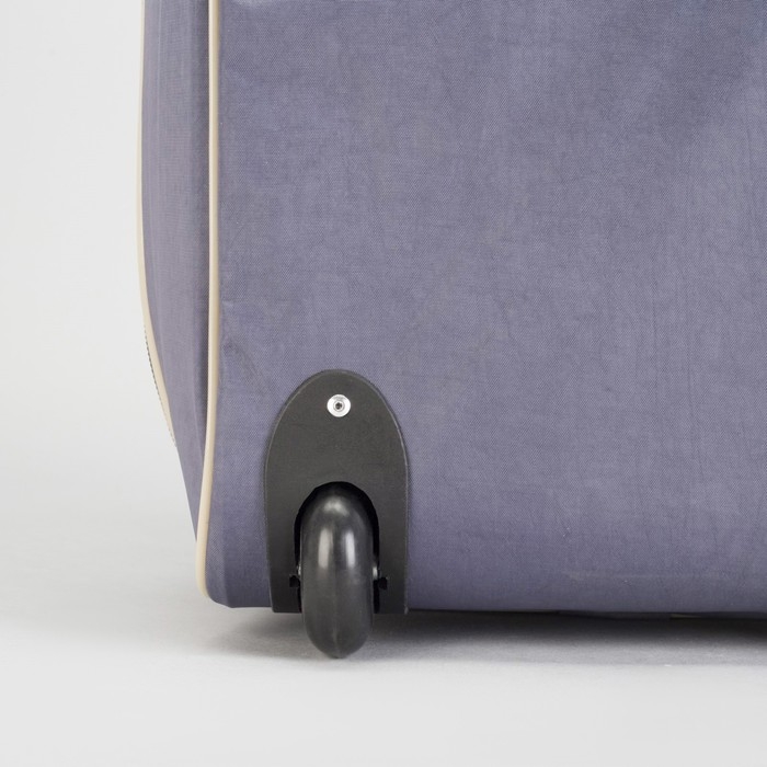 Чемодан малый 20" с сумкой, отдел на молнии, наружный карман, цвет серый