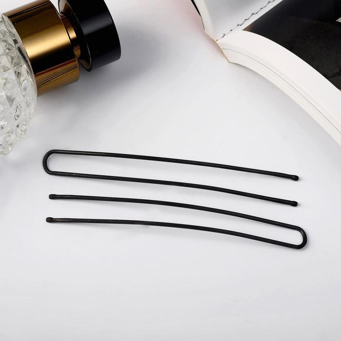 Шпилька для волос Шпилька для волос "Народная" 8,5 см, чёрная (набор 10 шт)