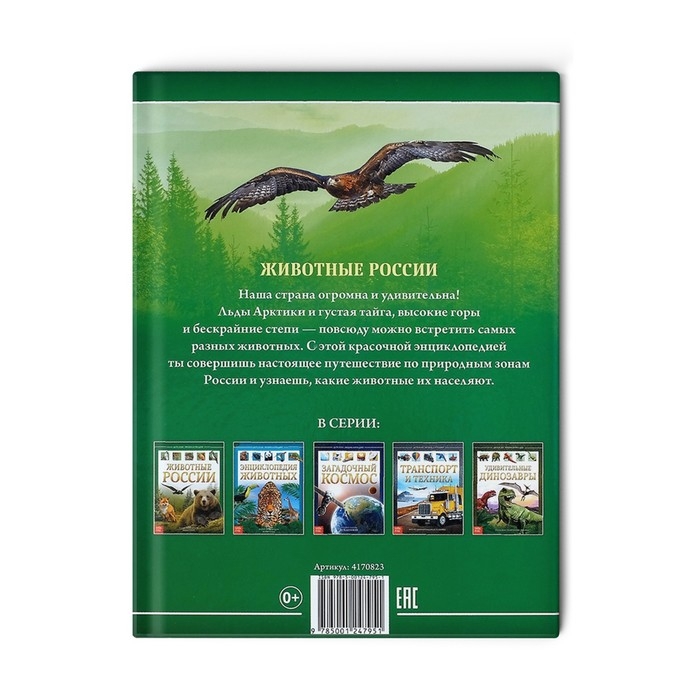 Детская энциклопедия в твёрдом переплёте «Животные России», 48 стр. Детская энциклопедия в твёрдом переплёте «Животные России», 48 стр.