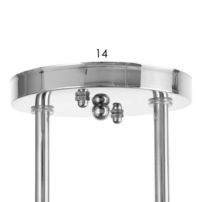 Люстра Люстра "Мона" 2х60Вт Е27 Хром, чёрный 45х35х28см