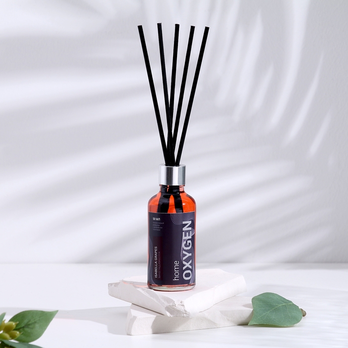 Диффузор ароматический OXYGEN HOME Диффузор ароматический OXYGEN HOME "Isabella grapes", 50 мл, сладкая Изабелла