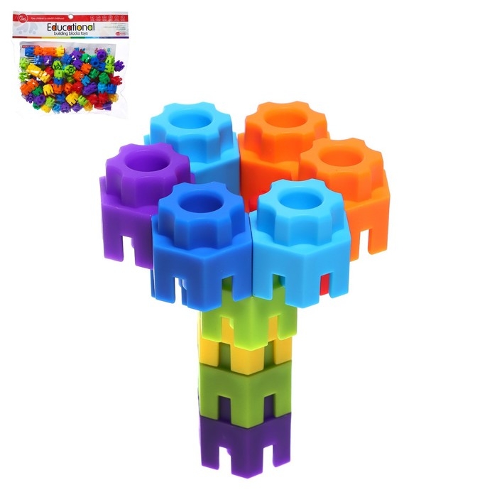 Конструктор обучающий «Объёмный пазл», 98 деталей Конструктор обучающий «Объёмный пазл», 98 деталей