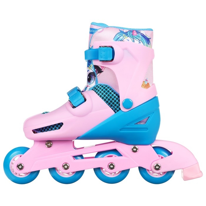 Набор: ролики раздвижные ONLYTOP, защита, р. 34-37 Набор: ролики раздвижные ONLYTOP, защита, р. 34-37