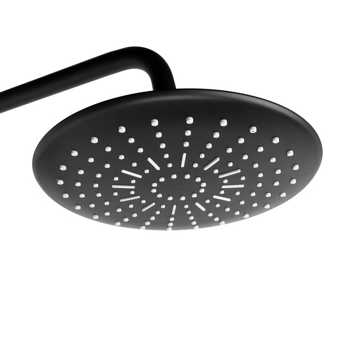 Душевая система ZEIN ZS-3F, смеситель, тропическая и ручная лейка 3 режима, латунь, черный Душевая система ZEIN ZS-3F, смеситель, тропическая и ручная лейка 3 режима, латунь, черный