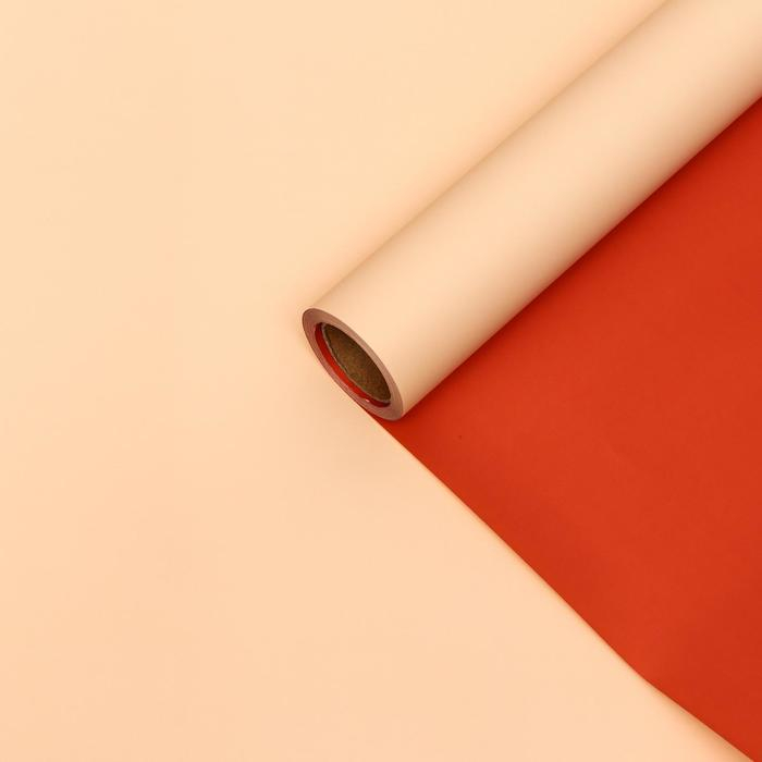 Пленка матовая, бежевый, красный, 0.58 х 10 м Пленка матовая, бежевый, красный, 0.58 х 10 м