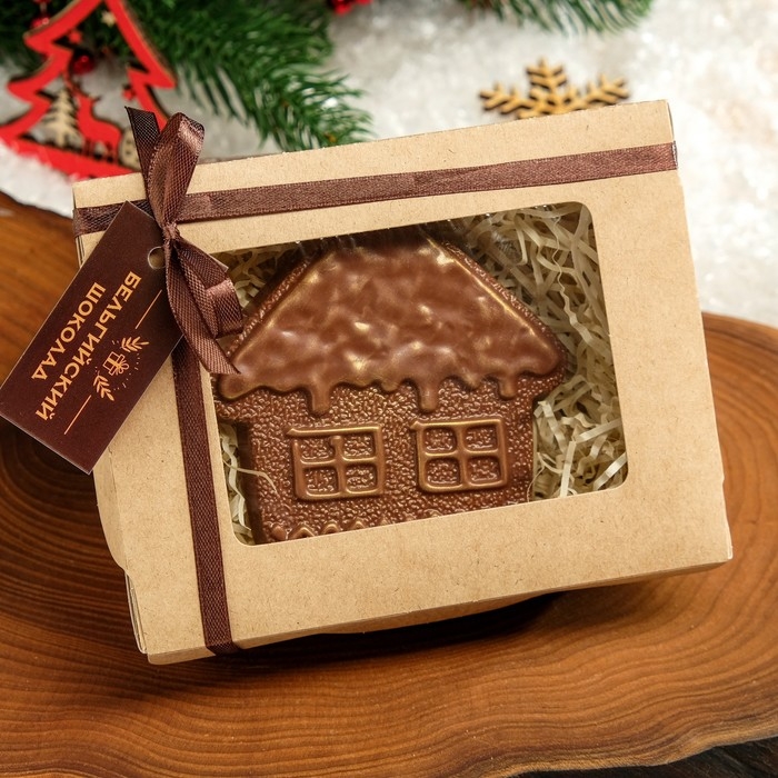 Шоколадная фигурка Пряничный домик, 80 г Шоколадная фигурка Пряничный домик, 80 г