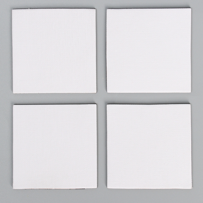 Набор холстов на магните «Квадрат», 7,5 см, 4 шт Набор холстов на магните «Квадрат», 7,5 см, 4 шт