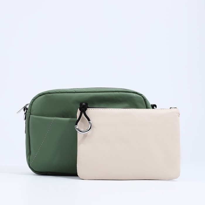 Сумка кросс-боди на молнии, цвет зелёный Сумка кросс-боди на молнии, цвет зелёный
