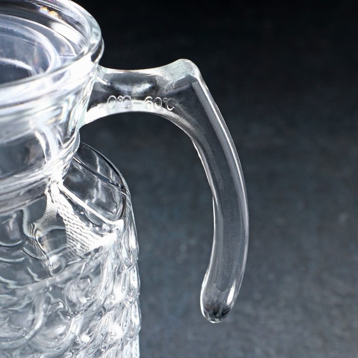 Кувшин для воды стеклянный «Облака», 1,6 л,12,5×25,5 см Кувшин для воды стеклянный «Облака», 1,6 л,12,5×25,5 см