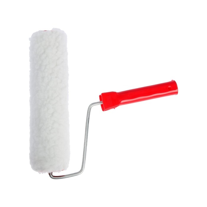 Валик ЛОМ, искусственный мех, 250 мм, рукоятка d=6 мм, D=50 мм, ворс 20 мм Валик ЛОМ, искусственный мех, 250 мм, рукоятка d=6 мм, D=50 мм, ворс 20 мм