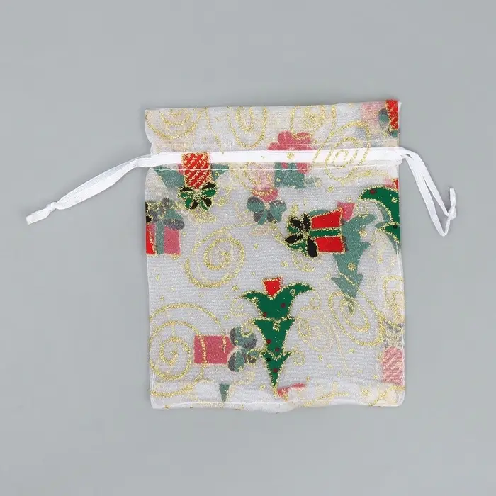 Мешочек подарочный органза «Золотые мгновения», 10 х 12 см +/- 1.5 см Мешочек подарочный органза «Золотые мгновения», 10 х 12 см +/- 1.5 см