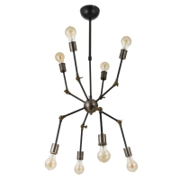 Люстра 2249/8 E27 40Вт черно-бронзовый 70х70х42 см BayerLux