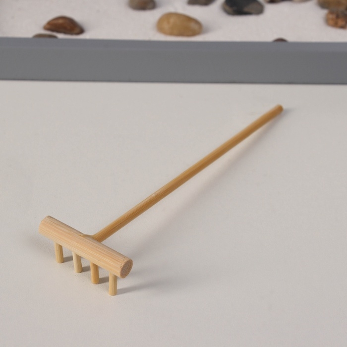 Сад Дзен  Сад Дзен "Ганеша у храма" серый, песок+камни+аромапалочка+колокол 16х22х18,5 см