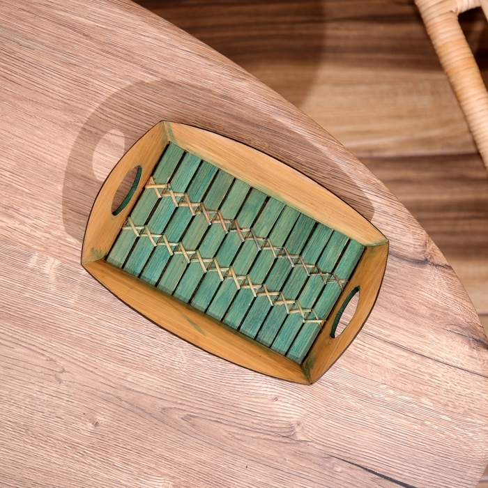 Поднос из бамбука 25х18х4 см Поднос из бамбука 25х18х4 см