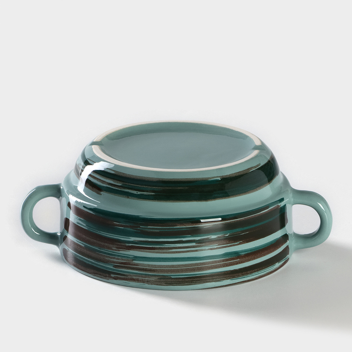 Бульонница фарфоровая Tramontano, 300 мл, 11,5×5,5 см, цвет зелёный