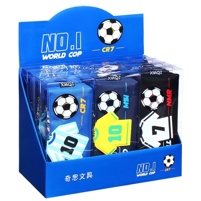 Пенал школьный на молнии Пенал школьный на молнии "Футбол", микс