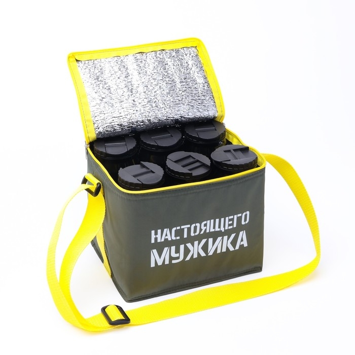 Термосумка под пиво  Термосумка под пиво "Неприкосновенный запас мужика", 22 х 18.5 см