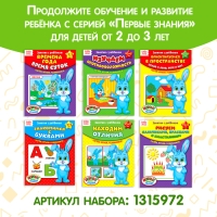 Обучающие книги «Полный годовой курс. Серия от 1 до 2 лет», 6 книг по 16 стр., в папке