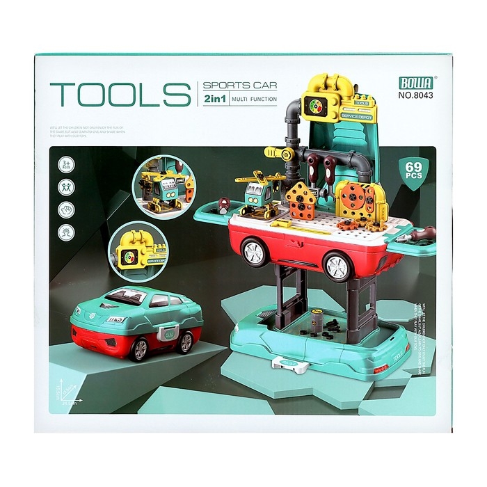 Игровой модуль 2 в 1 «Машина», 45 элементов Игровой модуль 2 в 1 «Машина», 45 элементов